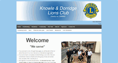 Desktop Screenshot of knowleanddorridgelions.com