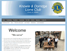 Tablet Screenshot of knowleanddorridgelions.com